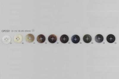 OP222 4-hole Button Made Of Polyester Resin