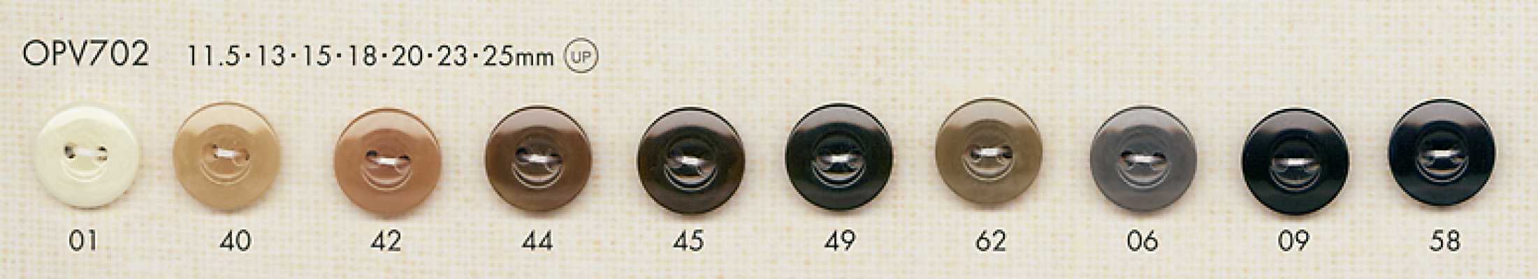 OPV702 Simple Elegant Two-Hole Polyester Button For Shirts And Blouses