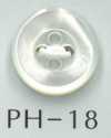 PH18 4 Hole Hollow Shell Button
