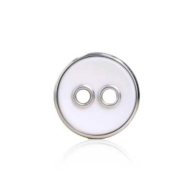 RVS6824 Polyester Resin/Brass 2-Hole Button