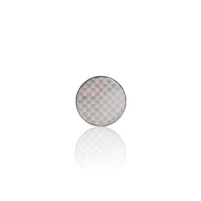 SB1029 Black Mother Of Pearl Shell/Brass Circular Ring Shank Button