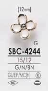 SBC4244 Flower Motif For Dyeing Metal Button