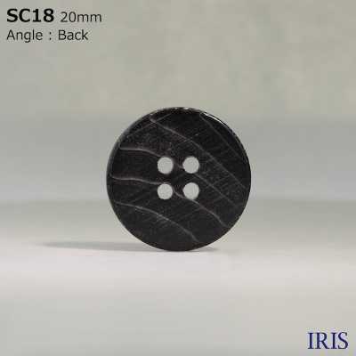 SC18 Natural Material Shell Made 4 Holes Glossy Button IRIS Sub Photo