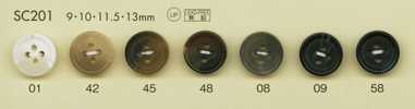SC201 DAIYA BUTTONS Impact-resistant HYPER DURABLE Series Buffalo-style Polyester Buttons
