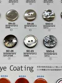 SC23 Made Of Natural Shell, 2 Holes On The Front, Glossy Buttons IRIS Sub Photo
