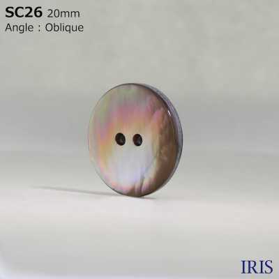 SC26 Natural Material Shell 2 Holes Glossy Button IRIS Sub Photo