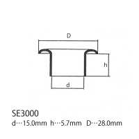 SE3000 Eyelet Washer 28mm X 15mm[Press Fastener/ Eyelet Washer] Morito Sub Photo