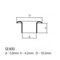 SE400 Eyelet Washer 10.5mm X 5mm * Needle Detector Compatible[Press Fastener/ Eyelet Washer] Morito Sub Photo
