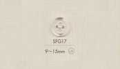 SFG17 DAIYA BUTTONS 4-hole Clear Button