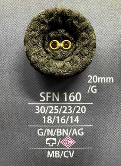 SFN160 Eyelet Cap And Close Post Covered Button