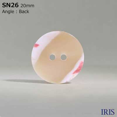 SN26 Natural Material Made Of Takase Shell 2 Holes Glossy Button IRIS Sub Photo