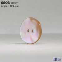 SSO3 Natural Material Shell 2 Holes Glossy Button IRIS Sub Photo