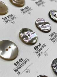 SSO9 Natural Material Shell 2 Holes Glossy Button IRIS Sub Photo