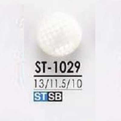 ST1029 Takase Shell/Brass Half-Circular Ring Shank Button