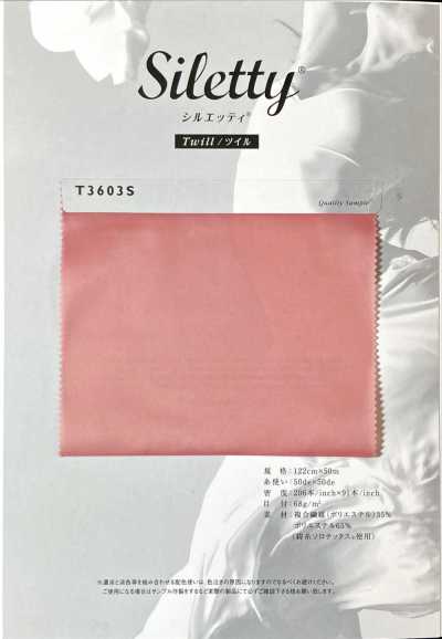 T3603S Polyester Lining Siluetti Twill