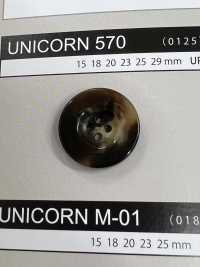 UNICORN570 [Buffalo Style] 4-hole Button With Border And Gloss NITTO Button Sub Photo