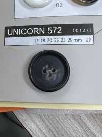 UNICORN572 [Buffalo Style] 4 Holes Button With Border NITTO Button Sub Photo