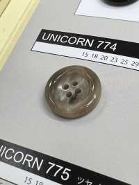 UNICORN774 [Buffalo Style] 4-hole Button With Border And Gloss NITTO Button Sub Photo