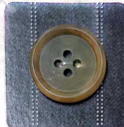 UNT2 Nut-Look 4-Hole Button With Rim, Matte