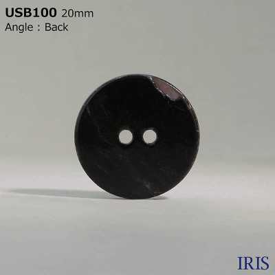 USB100 Natural Material Dyed Mother Of Pearl Shell 2 Front Holes Glossy Button IRIS Sub Photo