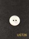 UST26 Natural Material Dyeable Takase Shell 2-Hole Front-Hole Glossy Button