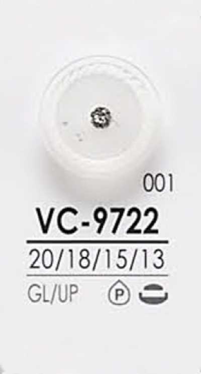 VC9722 Dyeable Pin Curl Style Crystal Stone Button