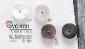 VC9731 Shell-effect Pin Curl Button For Dyeing