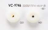 VC9746 Pink Curl Button For Dyeing
