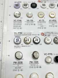 VC9784 Polyester Resin/brass, 4-hole, Semi-gloss Button IRIS Sub Photo