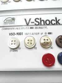 VSO9001 Polyester Resin Button With 4 Front Holes IRIS Sub Photo