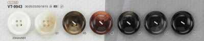 VT9943 Polyester Resin 4-hole Sew-through Button