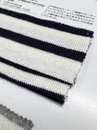 409 20/2 Cotton Jersey Dyed Horizontal Stripes[Textile / Fabric] VANCET Sub Photo