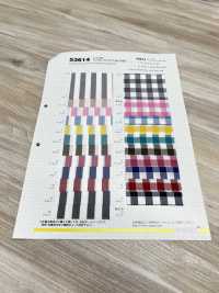 53614 T / C20s Gingham / Striped Anti-pill Processing[Textile / Fabric] VANCET Sub Photo