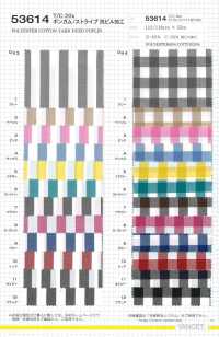 53614 T / C20s Gingham / Striped Anti-pill Processing[Textile / Fabric] VANCET Sub Photo