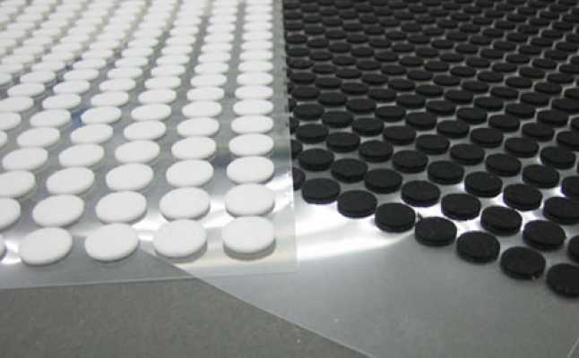 タッチパッキン(のり付) Felt Button Seal, Reinforcing Cloth With Adhesive Tape