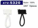 472-5320 Button Loop Chain Cord Type Overall Length 30 Mm (10 Pieces)