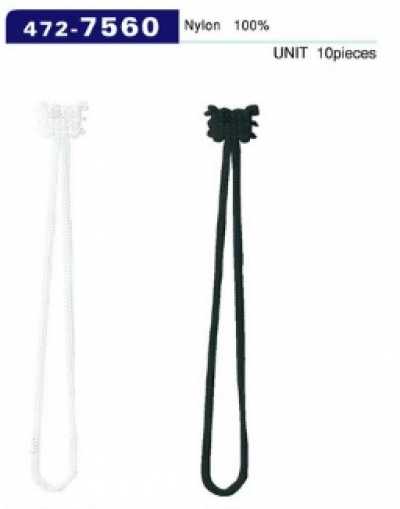 472-7560 Button Loop, Lilian Type, Total Length 73 Mm (Qty 10)