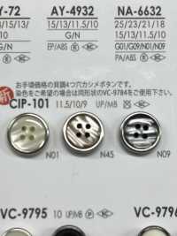 CIP101 Shell 4-hole Cap And Close Post Button IRIS Sub Photo