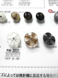PW2031 Shell-like Pin Curl Button For Dyeing IRIS Sub Photo