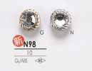 N98 Crystal Stone Button