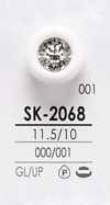 SK2068 Crystal Stone Button For Dyeing