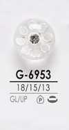 G6953 Pink Curl-like Crystal Stone Button For Dyeing