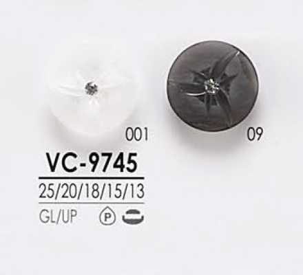 VC9745 Pin Curl-style Crystal Stone Button For Dyeing