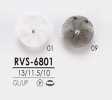 RVS6801 Pink Curl-like Crystal Stone Button For Dyeing