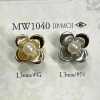 MW1040 Flower Motif Metal Button