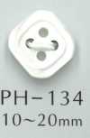 PH134 Rhombus Shell Button With 4 Holes Border