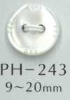 PH243 2-hole Carved Pattern Shell Button