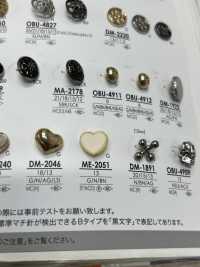 ME2051 Heart-shaped Metal Button For Dyeing IRIS Sub Photo