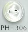 PH306 Bordered Cat Eye Shell Button