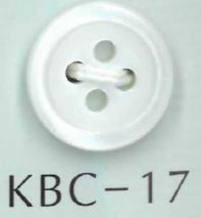 KBC-17 BIANCO SHELL 4-hole Size 17 Shell Button
